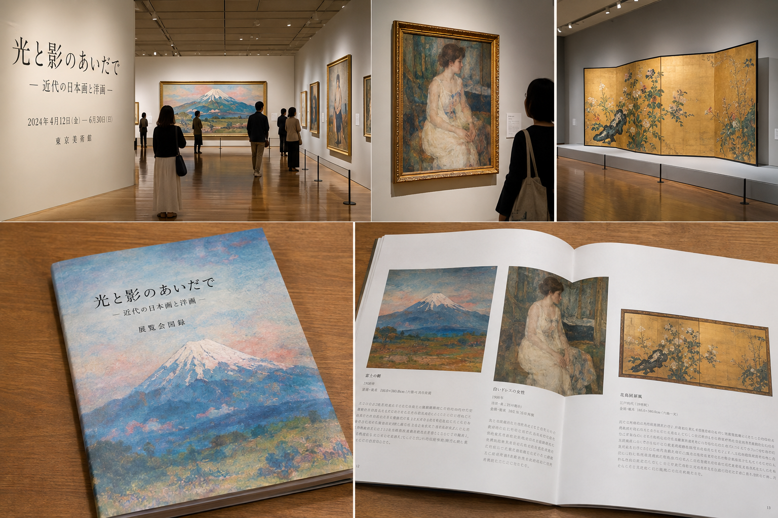 写真：もし可能であれば、これらの作品を鑑賞した際の展覧会の様子や図録の写真を入れると、読者が具体的なイメージを持ちやすくなります