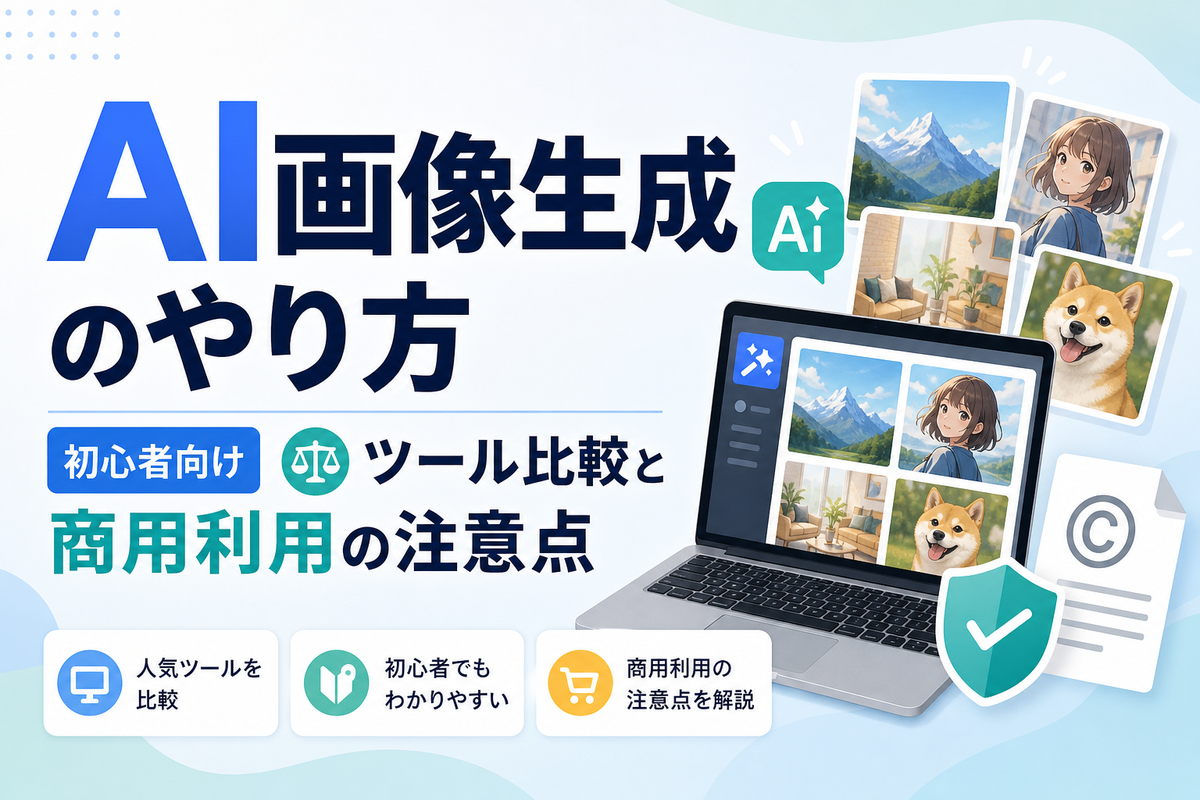 AI画像生成のやり方｜初心者向けツール比較と商用利用の注意点