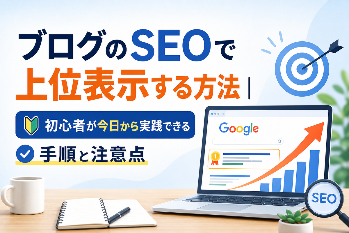 ブログのSEOで上位表示する方法｜初心者が今日から実践できる手順と注意点
